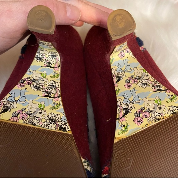 BNWOT Irregular Choice women’s Union Jack floral stiletto high heels size 39 - Picture 8 of 11